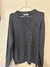Sweater gris escote en V BAS (Usado) - tienda online