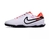 Chuteira Society Nike Tiempo (TF) - Branco/Laranja