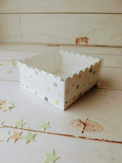 CAJA 10X10X5CM TAPA PVC- DISEÑO ESTRELLAS FLORENCIA I- 1036A - comprar online