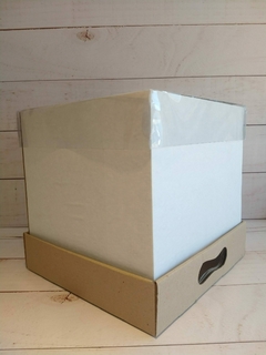 CAJA DRIP 31X31X32CM- TAPA PVC - MICROCORRUGADO BLANCO- 5058 - comprar online