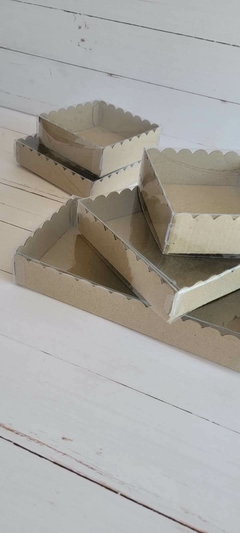 CAJA 20.5X10.3X3.5CM TAPA PVC-MICROCORRUGADO MARRÓN- DISEÑO MINI DEGUSTACIÓN III- 5003 - comprar online