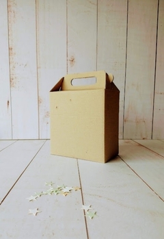 CAJA MINI MALETIN 16X17X9.5CM SIN VISOR- MICROCORRUGADO MARRÓN- 5014A - comprar online
