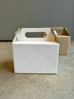 MINI MALETIN OLIVIA 14X10X10CM - MICROCORRUGADO BLANCO- 5045A - comprar online