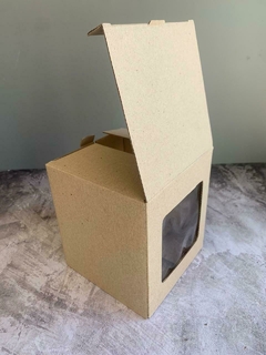 CAJA 15X17X15CM CON VISOR BOX MULTIPROPOSITO - MICROCORRUGADO MARRÓN- 5066A en internet