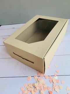 CAJA MULTIPROPOSITO 22X31X11CM CON VISOR- MICROCORRUGADO MARRÓN- 5012B - comprar online