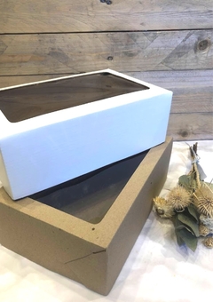 CAJA 26X17.5X9CM CON VISOR- DISEÑO DONNA- MICROCORRUGADO BLANCO- 5042 - comprar online