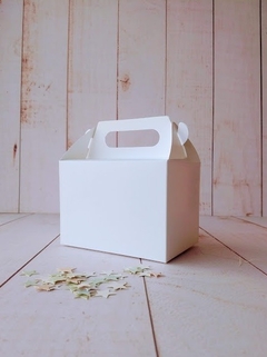 MINI MALETIN OLIVIA 14X10X10CM - CARTULINA BLANCA- 1041A - comprar online