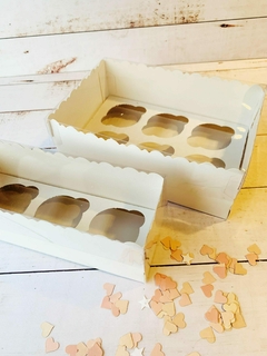 CAJA PARA 3 CUPCAKES TAPA PVC- 10×26,5×8CM- 1046A - comprar online