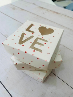 CAJA 10,5×10,5×3 MINI COOKIE IMPRESA VISOR CALADO- 1059 - comprar online