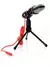 Microfone condensador profissional de gravação jack de 3,5 mm com suporte, com - comprar online