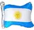 Globo Bandera Argentina Metalizada 70cm Decoración Fiesta