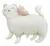 Globo Metalizado Gato Kitty Gatita Con Corazon Rosa Dorado 65cm