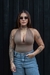 CROPPED EVELIN | MARROM CLARO