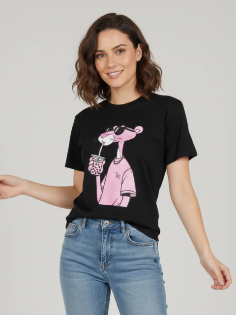 Camiseta T-shirt Óculos Rosa - comprar online