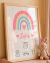 Cuadro de Nacimiento Personalizado de 30x40 cm (medida interna) NAR01