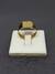 Anillo sello diamantado