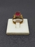 Anillo sello piedra roja - comprar online