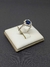 Anillo flor azul - comprar online