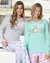 Pijama Invierno Dama Estampado Perrito Lencatex (LEN25356) - comprar online