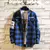 Camisete xadrez japan streetwear harajuku na internet