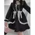 vestidos Harajuku preto xadrez kawaii lolita - loja online