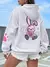 Imagem do moda moletom com capuz coelho oversize
