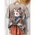 camisas gato animado japonês