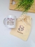 Caneca com saquinho em algodão cru - comprar online