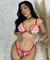 Conjunto Lingerie Tule De Coração