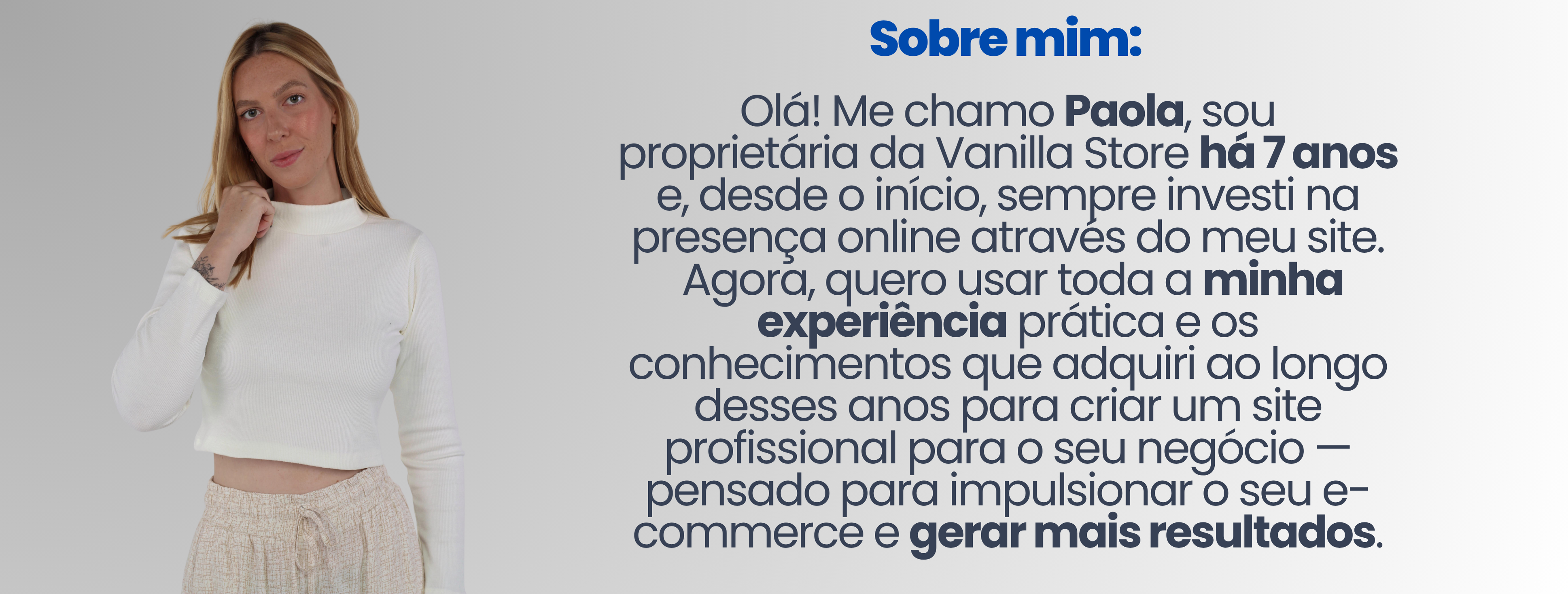 Banner de Paola Sites