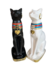 GATO EGIPCIO ESCAYOLA PINTADO A MANO GRANDE - tienda online