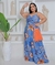 Vestido Estampado – Viscolinho - Cintura de Mola