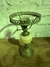 Velador de bronce y porcelana. - comprar online