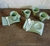 Posillos cafe + Plato + Cucharitas ceramica X4
