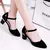 Moda feminina doce couro branco oco para fora sapatos de conforto senhora cláss na internet