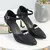 Imagem do Moda feminina de alta qualidade branco apontou toe fivela cinta couro do plutôn