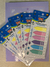 Post it Sabonis banderita, adhesivos transparentes x6 con regla