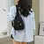 Bolsa transversal casual de cor sólida da moda feminina na internet