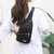 Bolsa transversal casual de cor sólida da moda feminina na internet