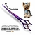 Tesoura Curva Profissional Banho E Tosa 7.0 Polegadas Pet Roxa - Bahwolf