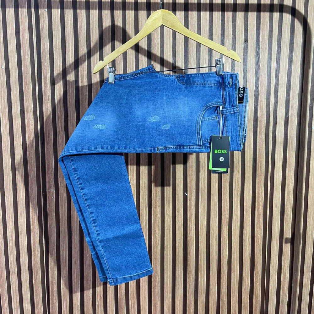 Calça Jeans Masculina Hugo Boss Slim Fit Azul