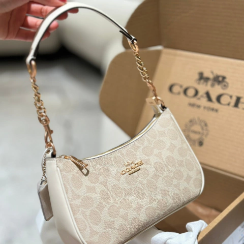 Bolsa Coach Swinger Bag 20 in Signature Jacquard