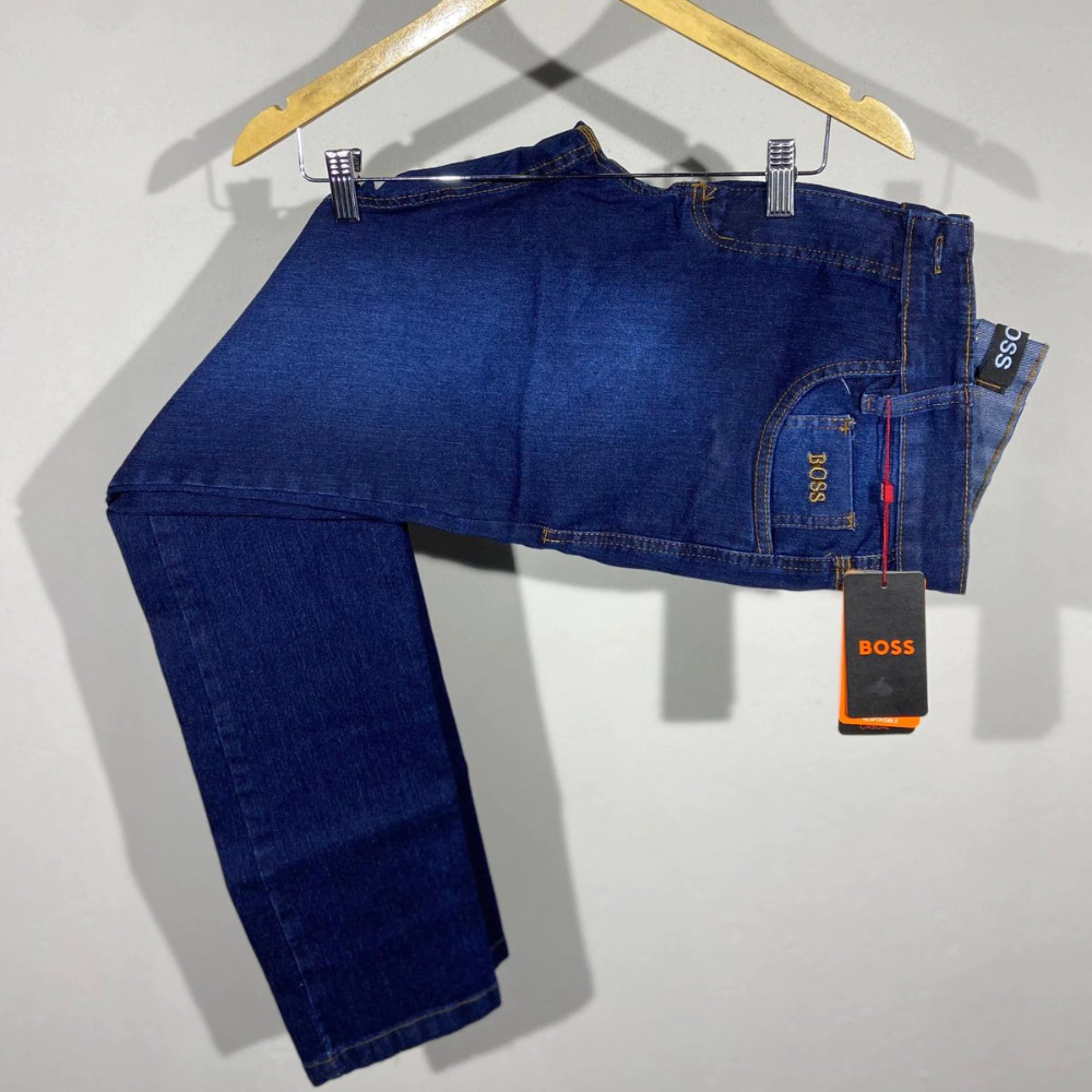 Calça Jeans Masculina Hugo Boss Azul Escuro