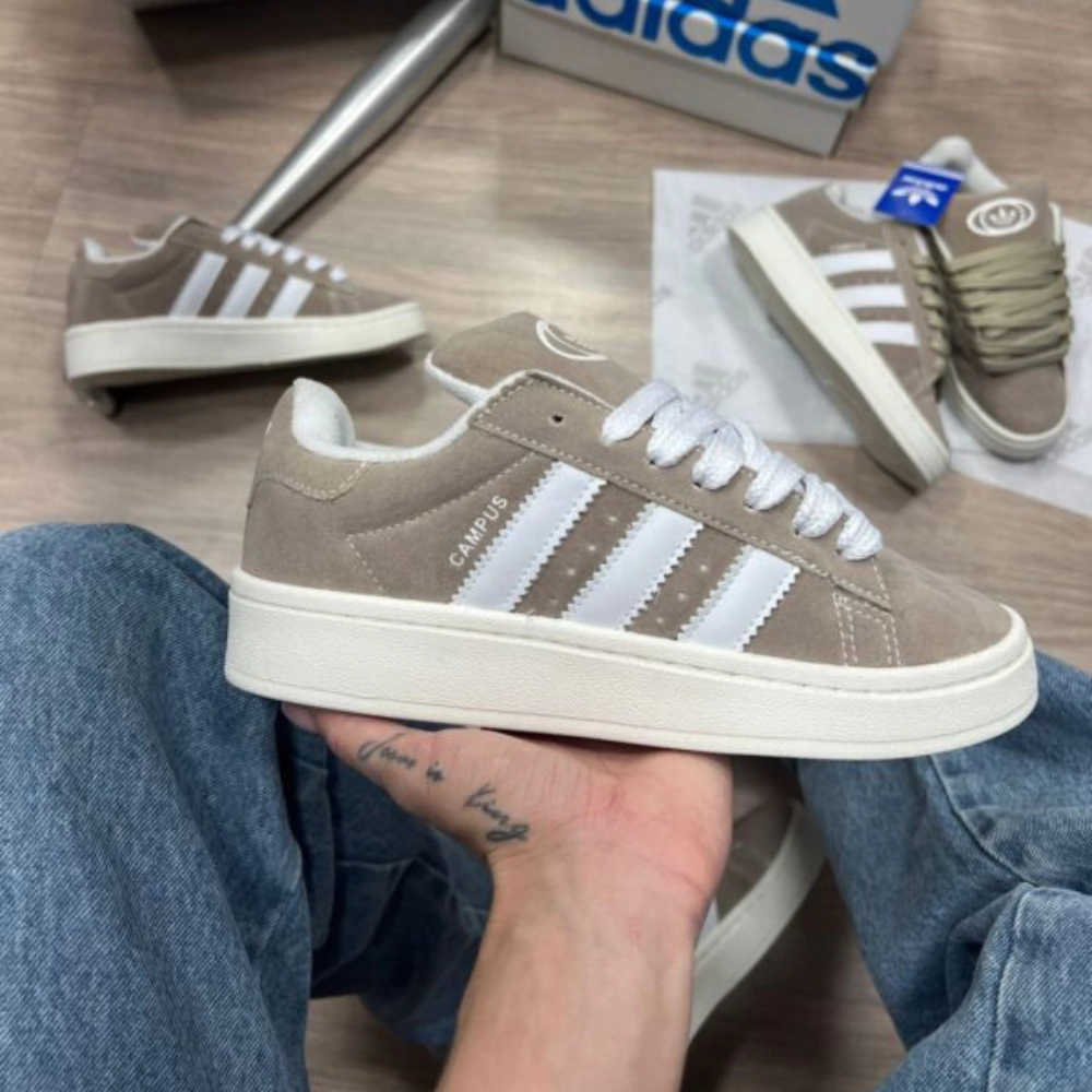 Adidas Campus — Bege e Branco