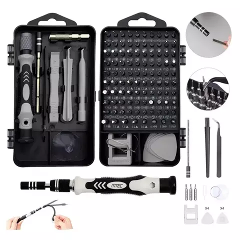 Jogo Chaves De Fenda Precisão 115 Peças