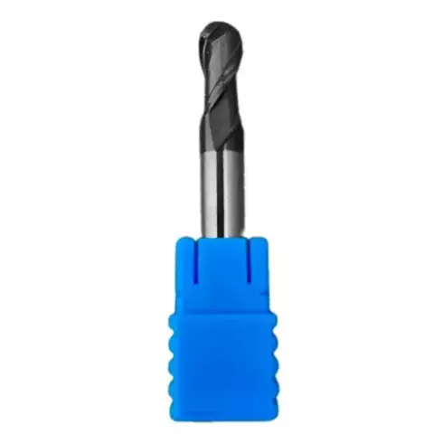 Fresa Topo Esférico 2 Cortes 45 HRC Longa R4x16x8x75mm - comprar online