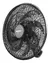 Ventilador De Parede Preto 8 Pás 60cm Bivolt Domina - comprar online