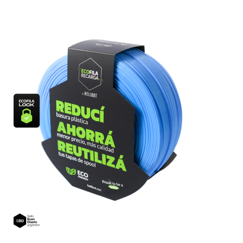 Filamento Hellbot Ecofila Recarga PLA 1.75mm 1kg