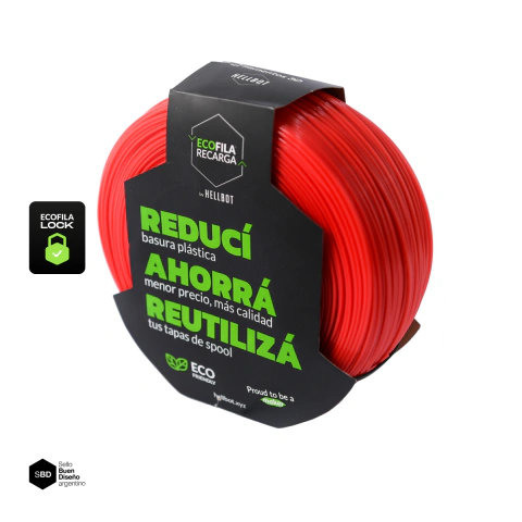 Filamento Hellbot Ecofila Recarga PLA 1.75mm 1kg - tienda online