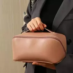 Organizador de Maquillaje con Cierre y Manija | Ideal para Viaje y Uso Diario - Cofre Magico
